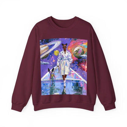 Futuristic Galaxy Sweatshirt - Afrocentric Art by The Trini Gee