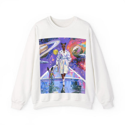 Futuristic Galaxy Sweatshirt - Afrocentric Art by The Trini Gee