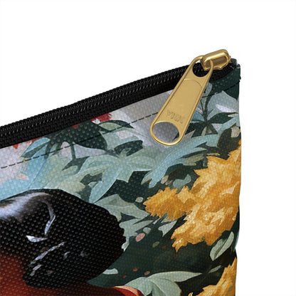 Garden Chat Accessory Pouch - Afrocentric Art by The Trini Gee