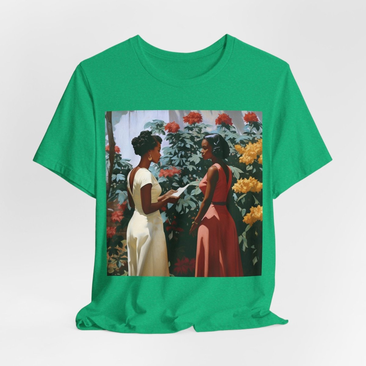 Garden Chat Shirt - Afrocentric Art by The Trini Gee