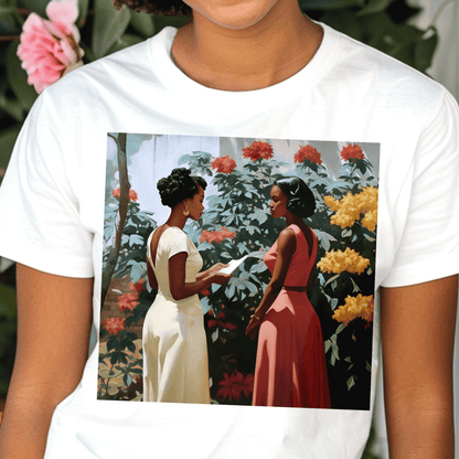 Garden Chat Shirt - Afrocentric Art by The Trini Gee
