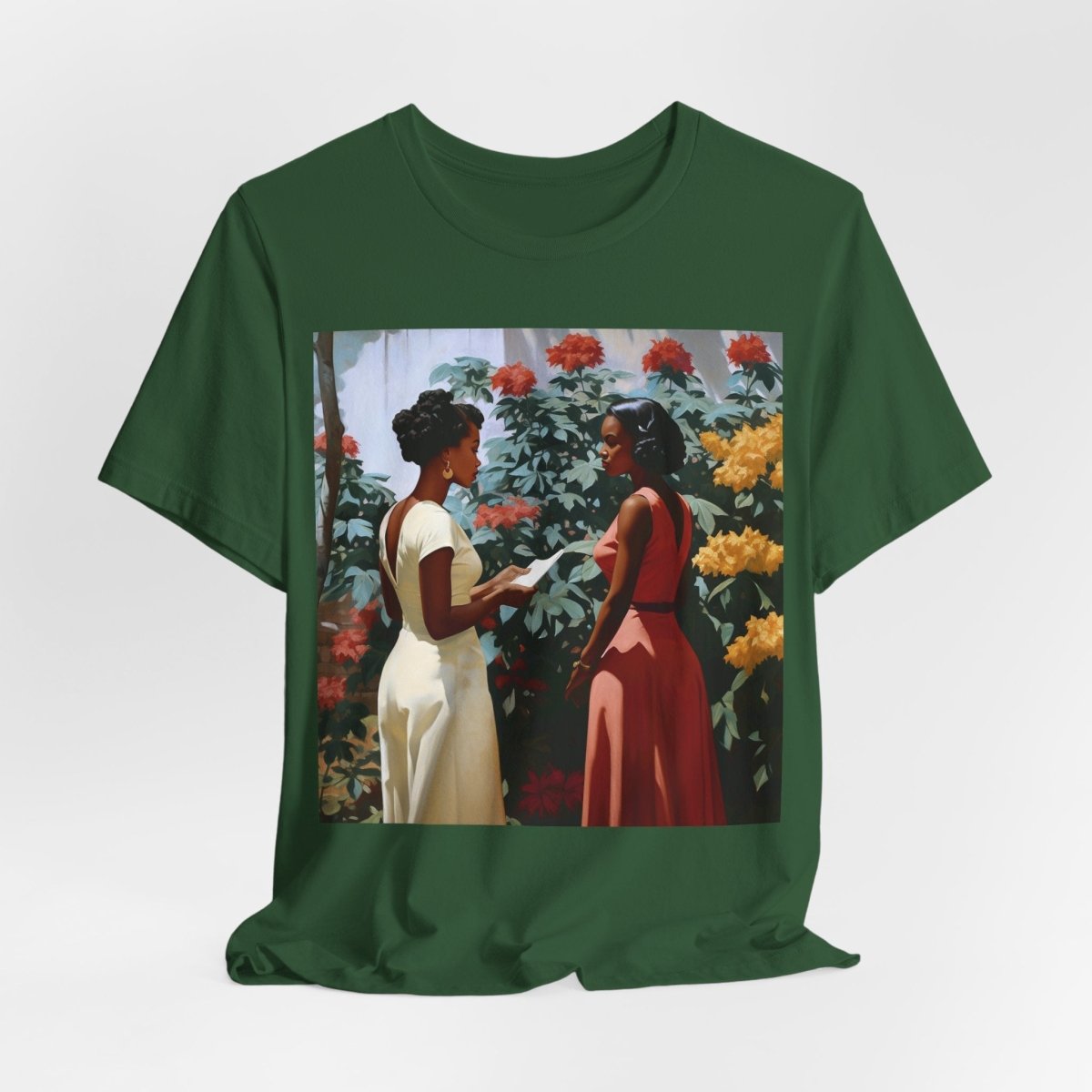 Garden Chat Shirt - Afrocentric Art by The Trini Gee