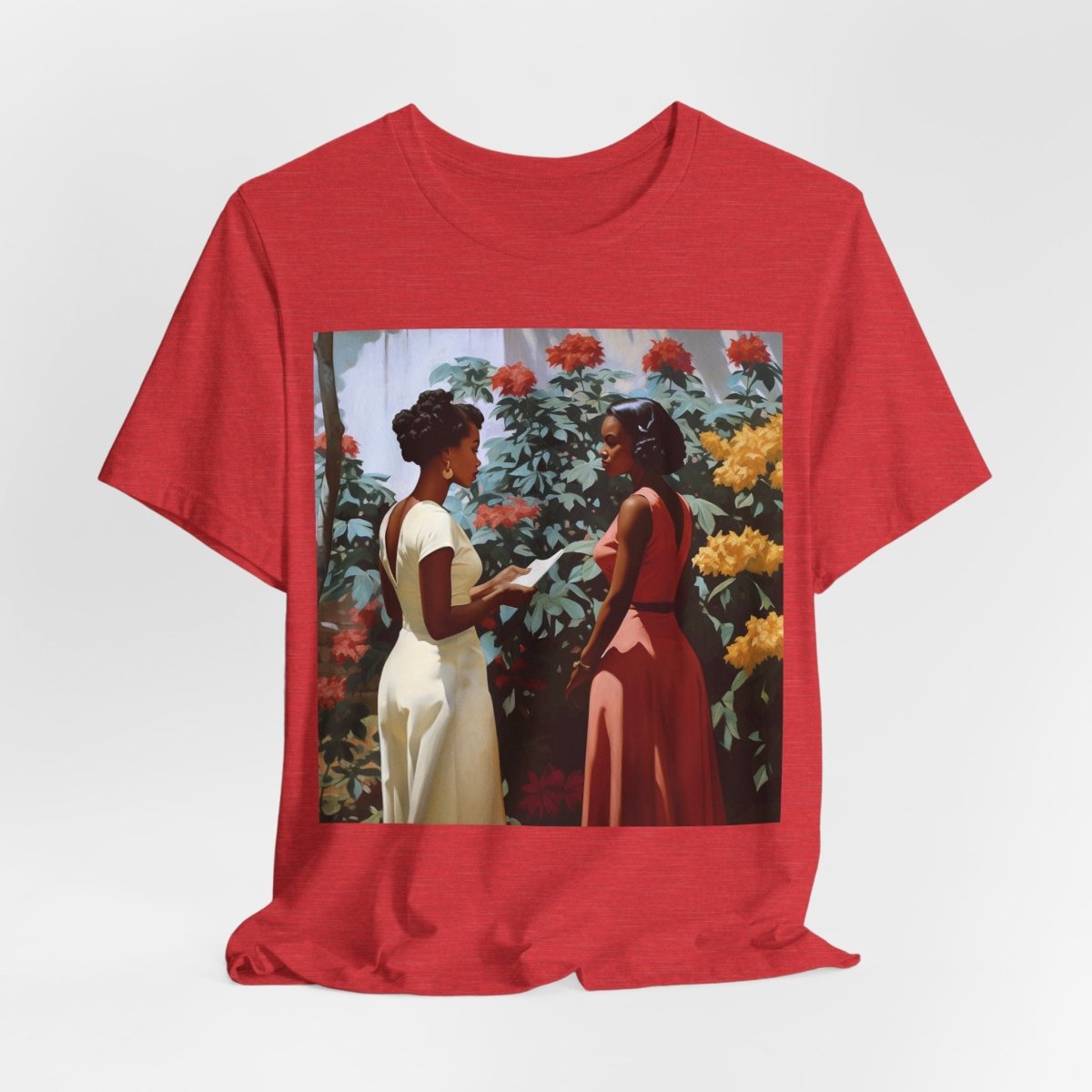 Garden Chat Shirt - Afrocentric Art by The Trini Gee