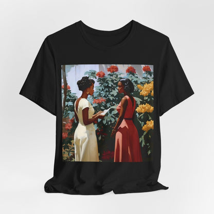 Garden Chat Shirt - Afrocentric Art by The Trini Gee