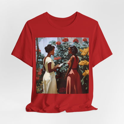 Garden Chat Shirt - Afrocentric Art by The Trini Gee