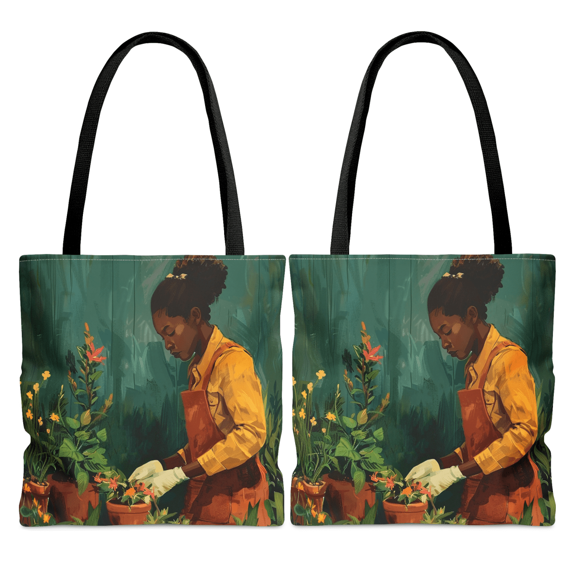 Garden Girl Tote Bag - The Trini Gee