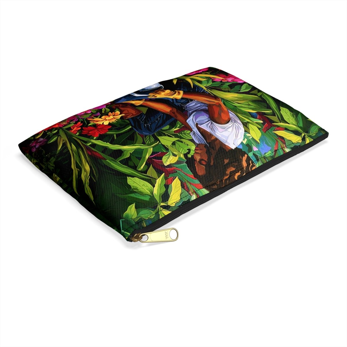 Garden Woman Accessory Pouch - Afrocentric Art by The Trini Gee