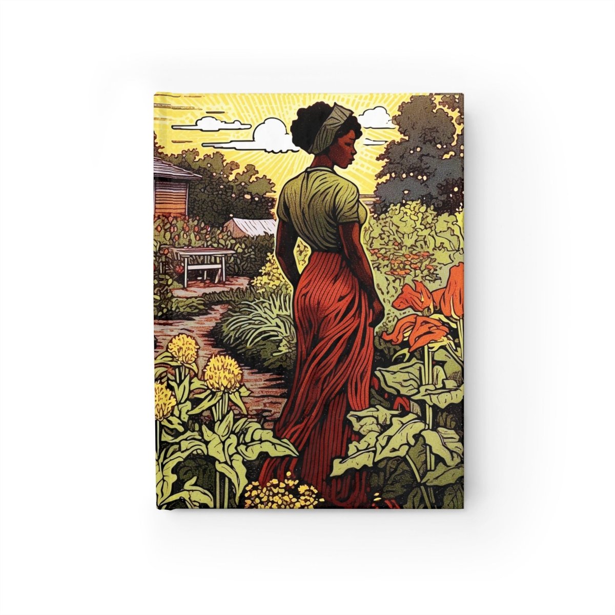 Garden Woman Journal - Afrocentric Art by The Trini Gee