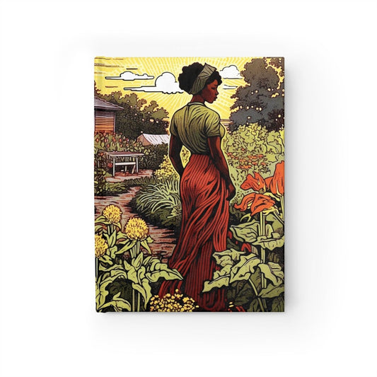 Garden Woman Journal - Afrocentric Art by The Trini Gee