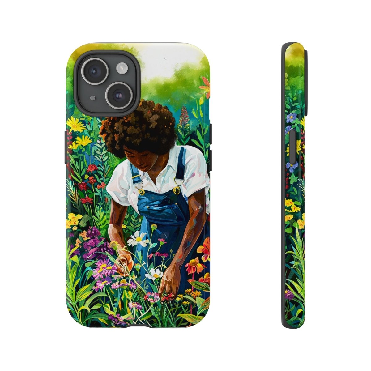 Garden Woman Phone Case - Afrocentric Art by The Trini Gee