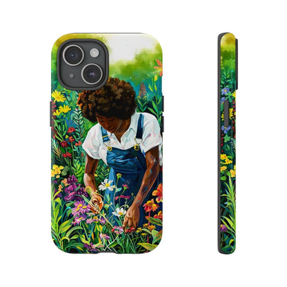 Garden Woman Phone Case - Afrocentric Art by The Trini Gee