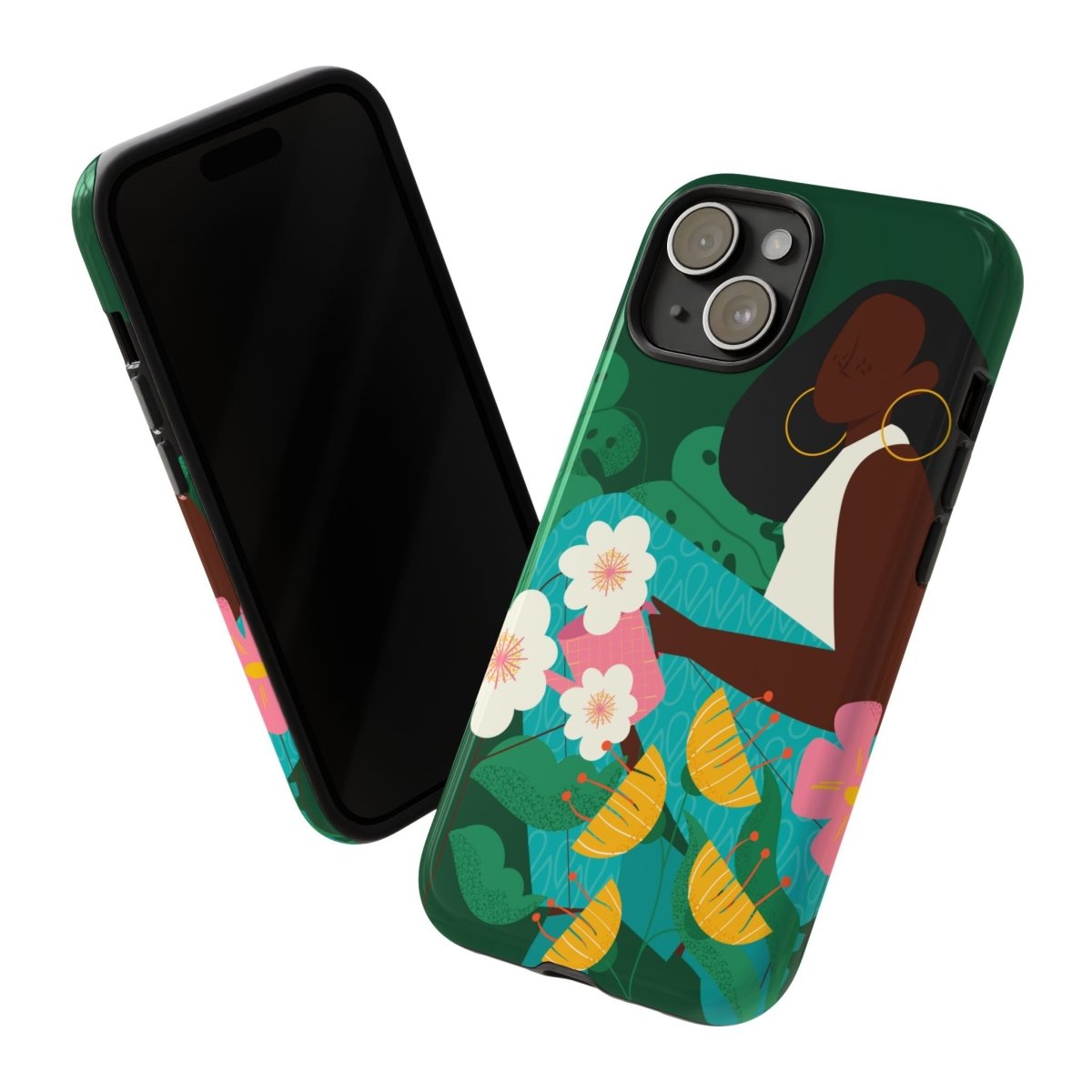 Garden Woman Phone Case - Afrocentric Art by The Trini Gee