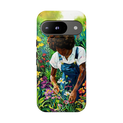 Garden Woman Phone Case - Afrocentric Art by The Trini Gee