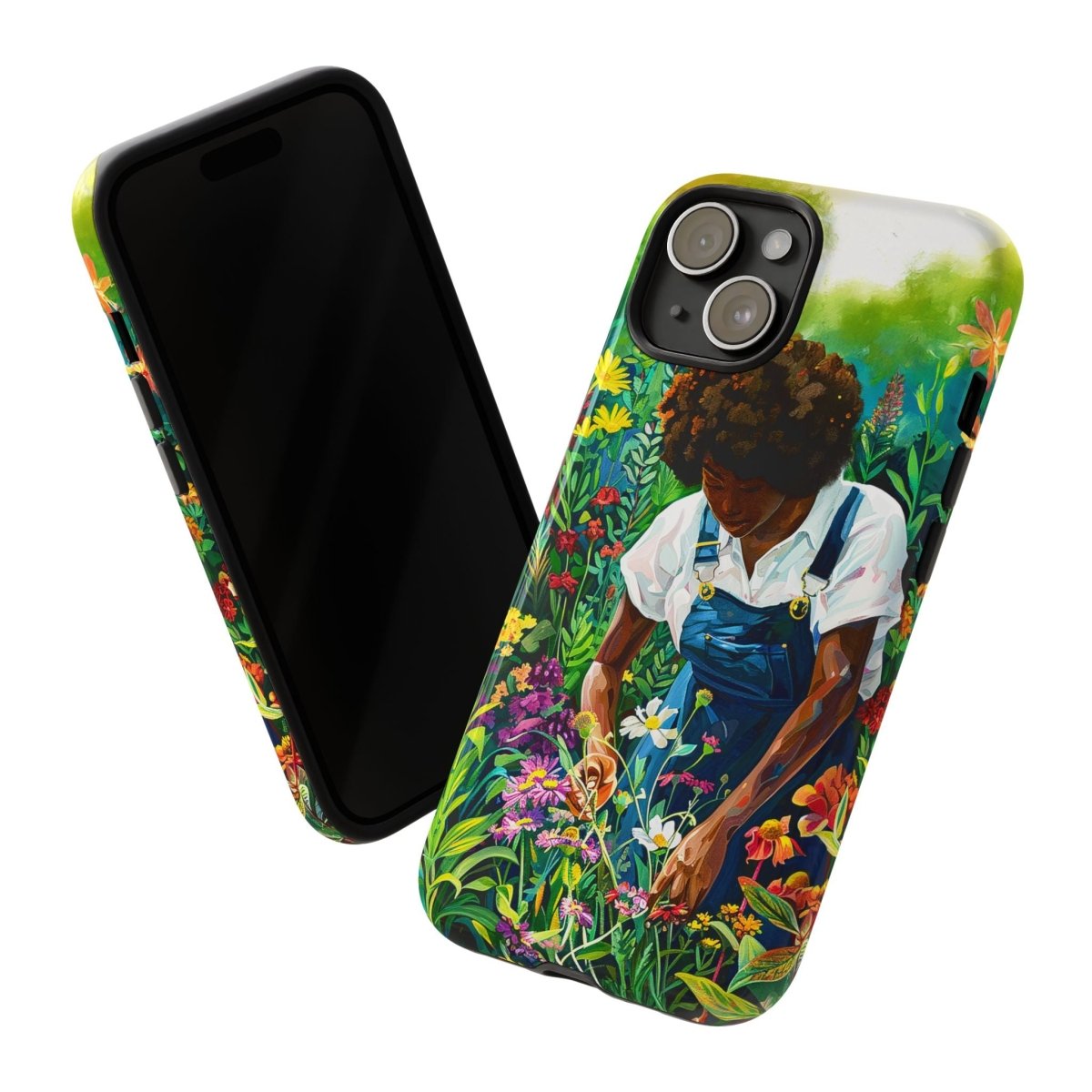 Garden Woman Phone Case - Afrocentric Art by The Trini Gee