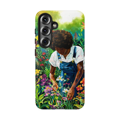 Garden Woman Phone Case - Afrocentric Art by The Trini Gee
