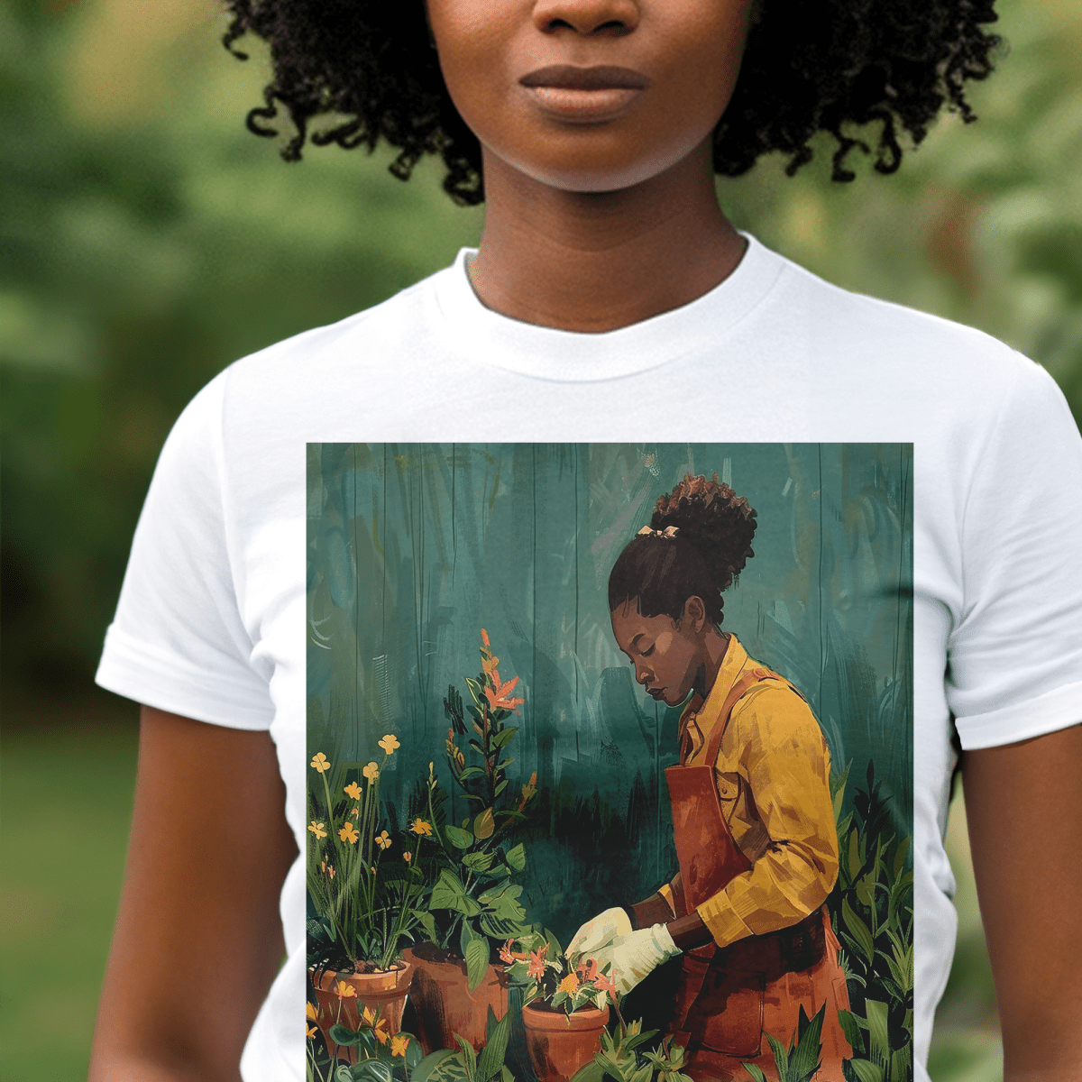 Garden Woman Shirt - The Trini Gee