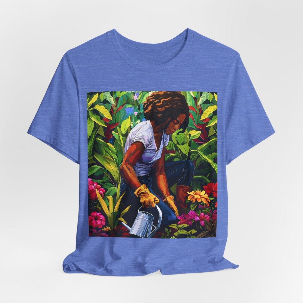 Garden Woman Shirt - Afrocentric Art by The Trini Gee