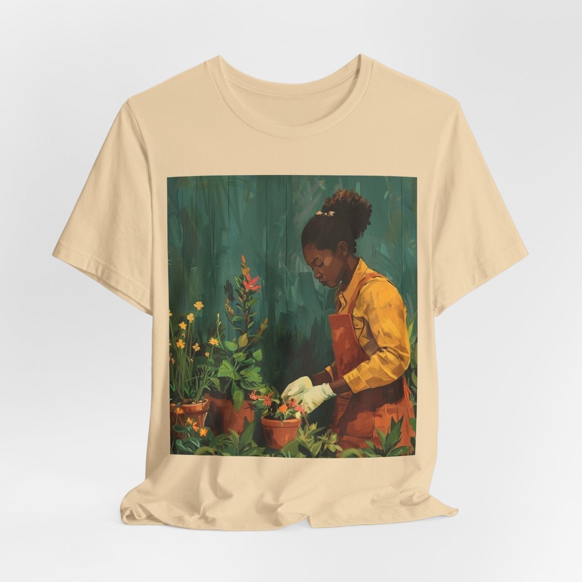 Garden Woman Shirt - Afrocentric Art by The Trini Gee