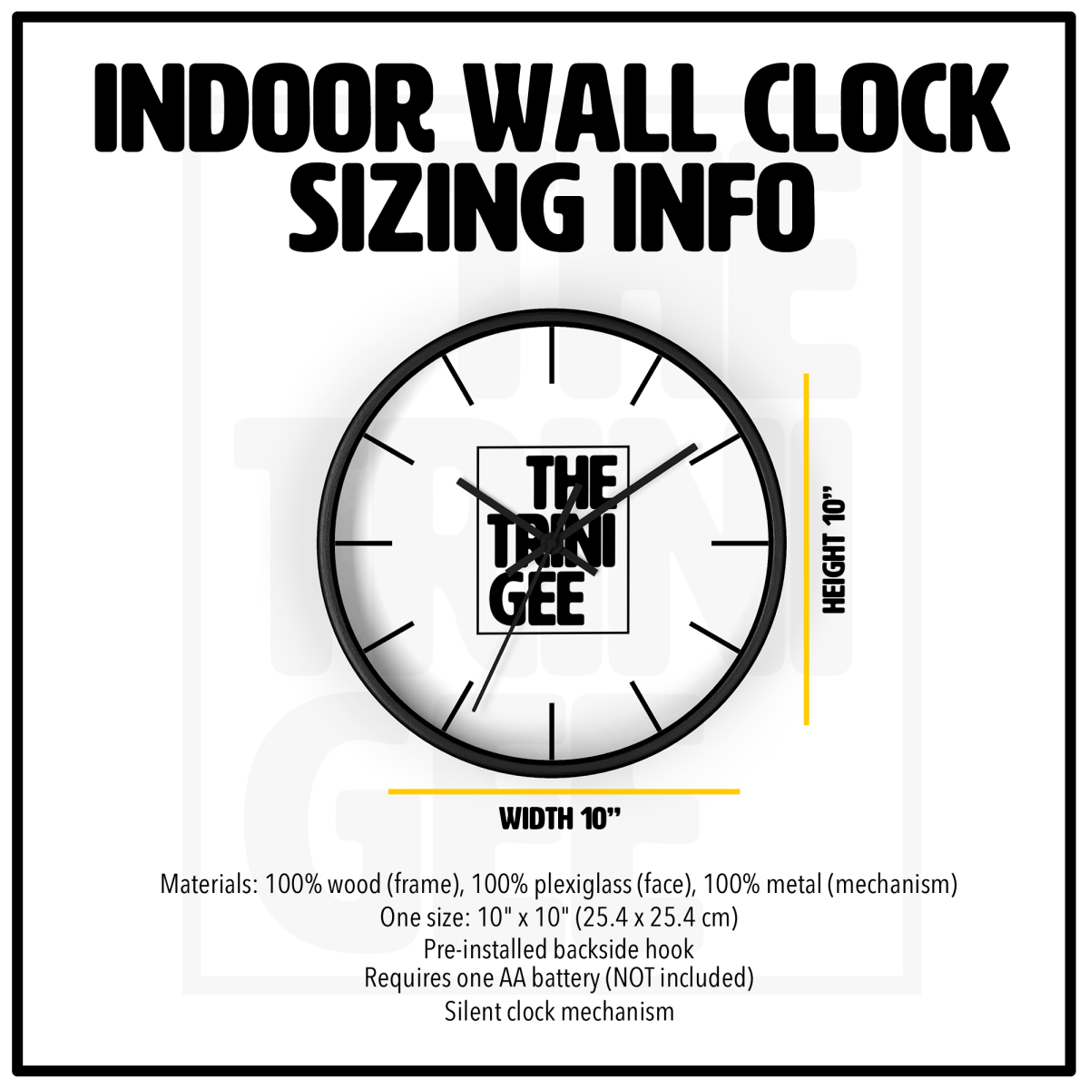 Garden Woman Wall Clock - Afrocentric Art by The Trini Gee
