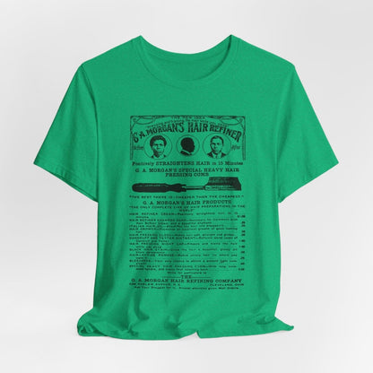 Garrett A. Morgan Hair Ad Shirt - Afrocentric Art by The Trini Gee