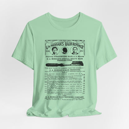 Garrett A. Morgan Hair Ad Shirt - Afrocentric Art by The Trini Gee
