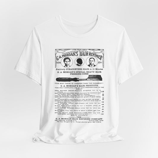 Garrett A. Morgan Hair Ad Shirt - Afrocentric Art by The Trini Gee