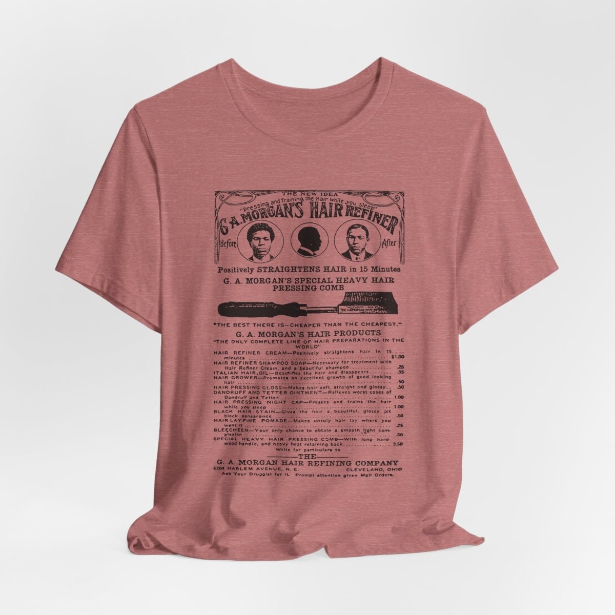 Garrett A. Morgan Hair Ad Shirt - Afrocentric Art by The Trini Gee