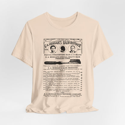 Garrett A. Morgan Hair Ad Shirt - Afrocentric Art by The Trini Gee
