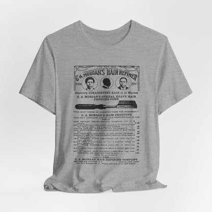 Garrett A. Morgan Hair Ad Shirt - Afrocentric Art by The Trini Gee