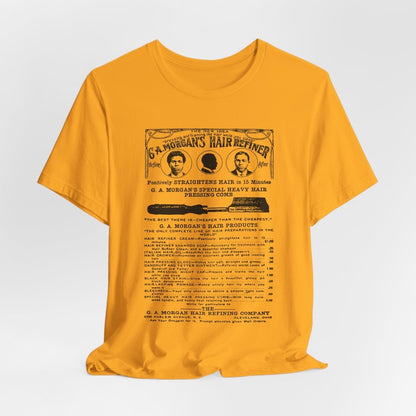 Garrett A. Morgan Hair Ad Shirt - Afrocentric Art by The Trini Gee