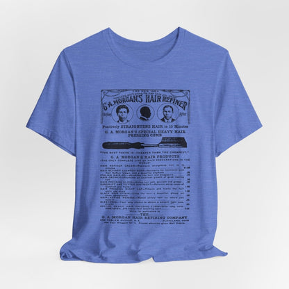 Garrett A. Morgan Hair Ad Shirt - Afrocentric Art by The Trini Gee