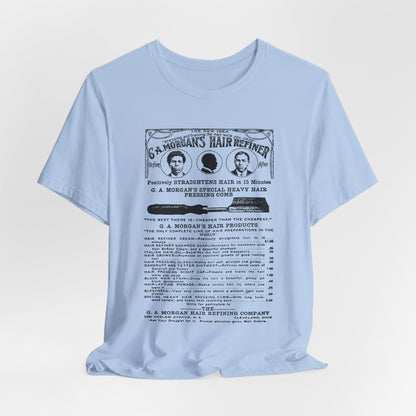 Garrett A. Morgan Hair Ad Shirt - Afrocentric Art by The Trini Gee