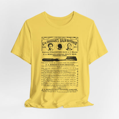 Garrett A. Morgan Hair Ad Shirt - Afrocentric Art by The Trini Gee