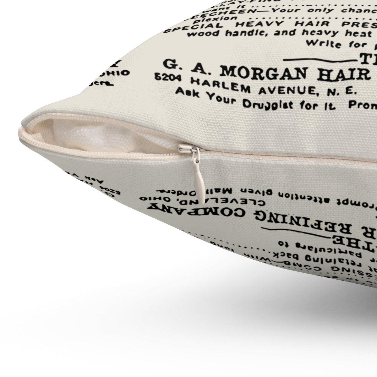 Garrett A. Morgan Hair Refiner Throw Pillow - Afrocentric Art by The Trini Gee