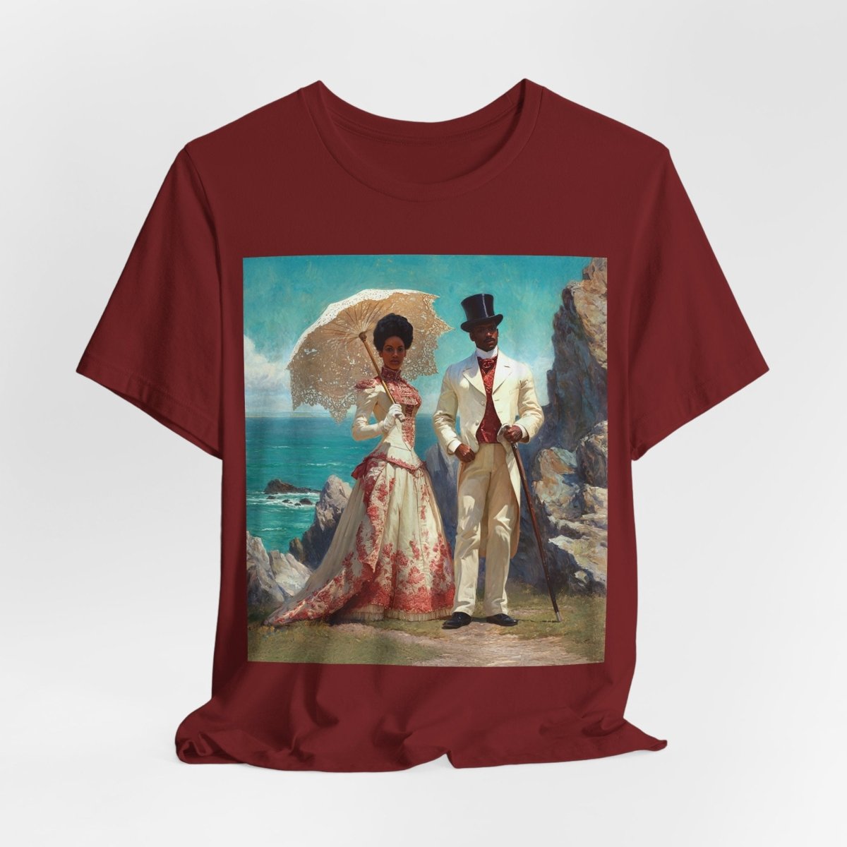 Gilded Couple Shirt - Afrocentric Art by The Trini Gee