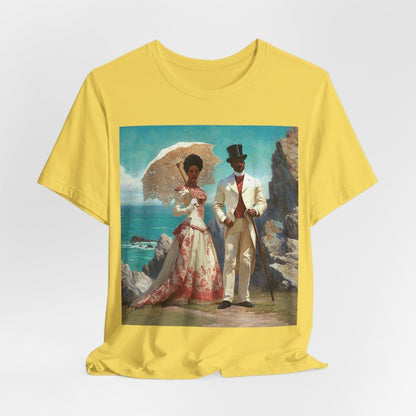 Gilded Couple Shirt - Afrocentric Art by The Trini Gee