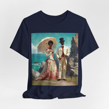 Gilded Couple Shirt - Afrocentric Art by The Trini Gee