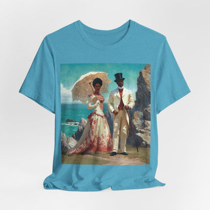 Gilded Couple Shirt - Afrocentric Art by The Trini Gee