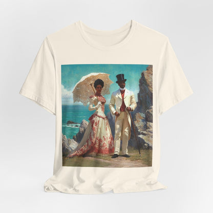 Gilded Couple Shirt - Afrocentric Art by The Trini Gee