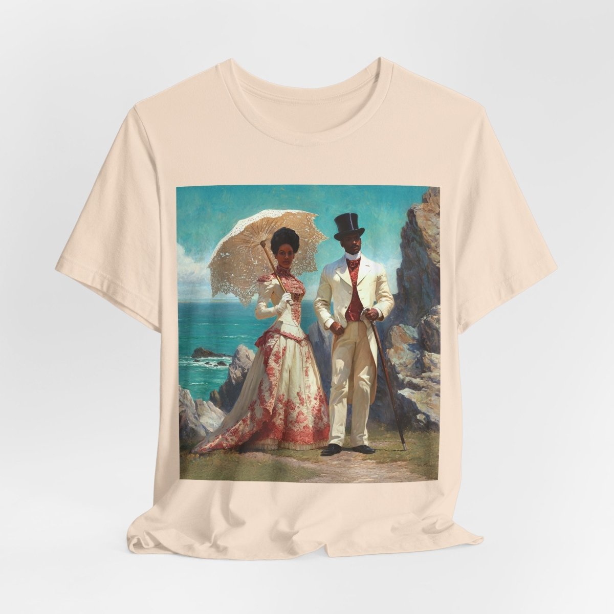 Gilded Couple Shirt - Afrocentric Art by The Trini Gee