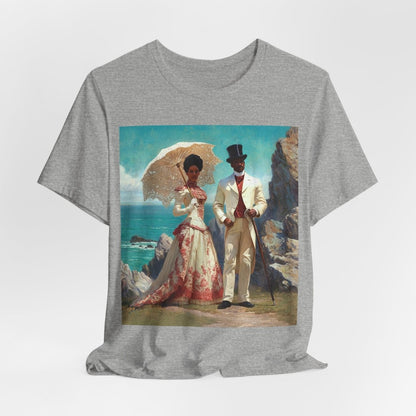 Gilded Couple Shirt - Afrocentric Art by The Trini Gee