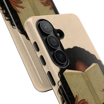 Girl Reading Phone Case - Afrocentric Art by The Trini Gee