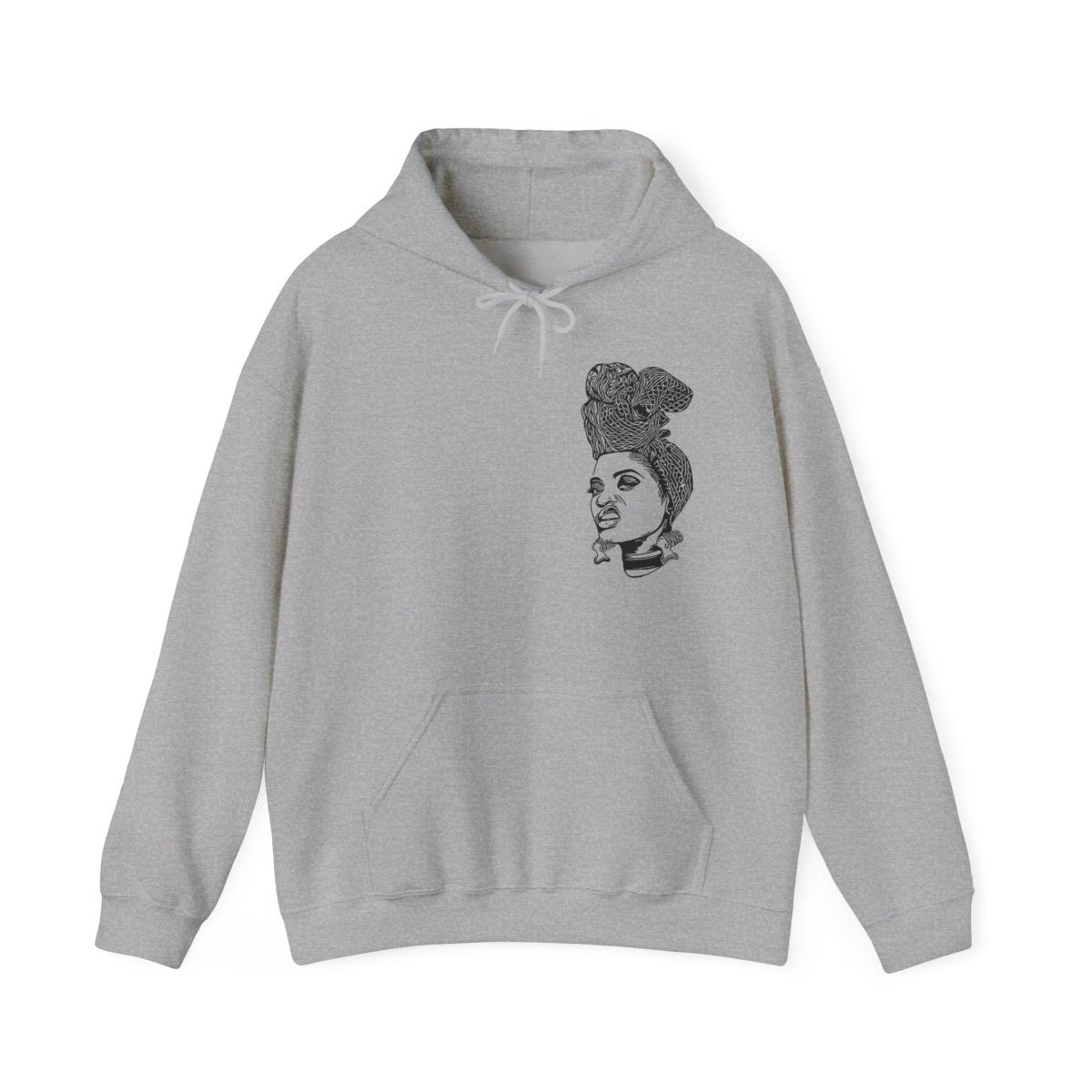 Girl with Attitude Hoodie - Afrocentric Art by The Trini Gee