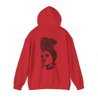 Girl with Attitude Hoodie - Afrocentric Art by The Trini Gee