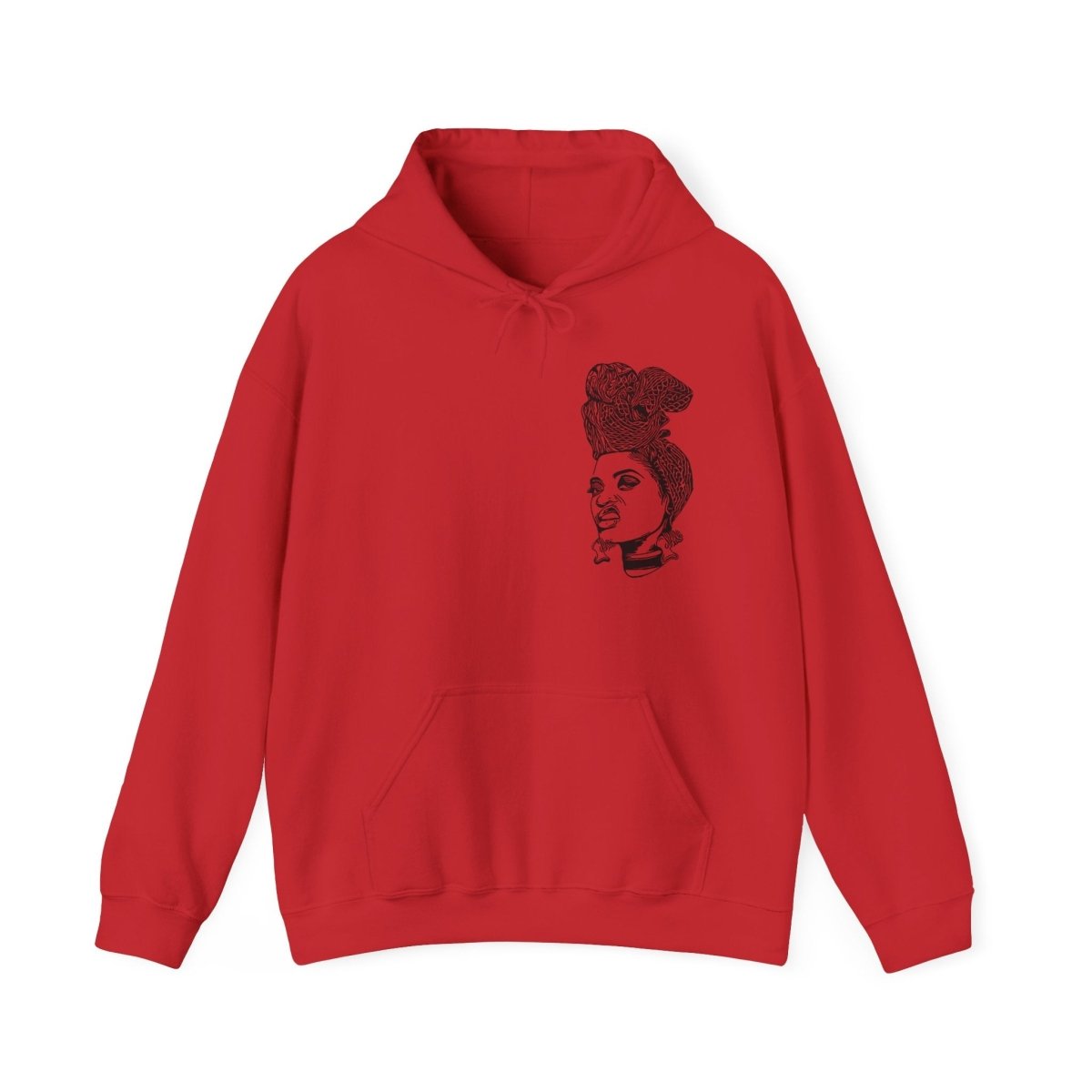 Girl with Attitude Hoodie - Afrocentric Art by The Trini Gee