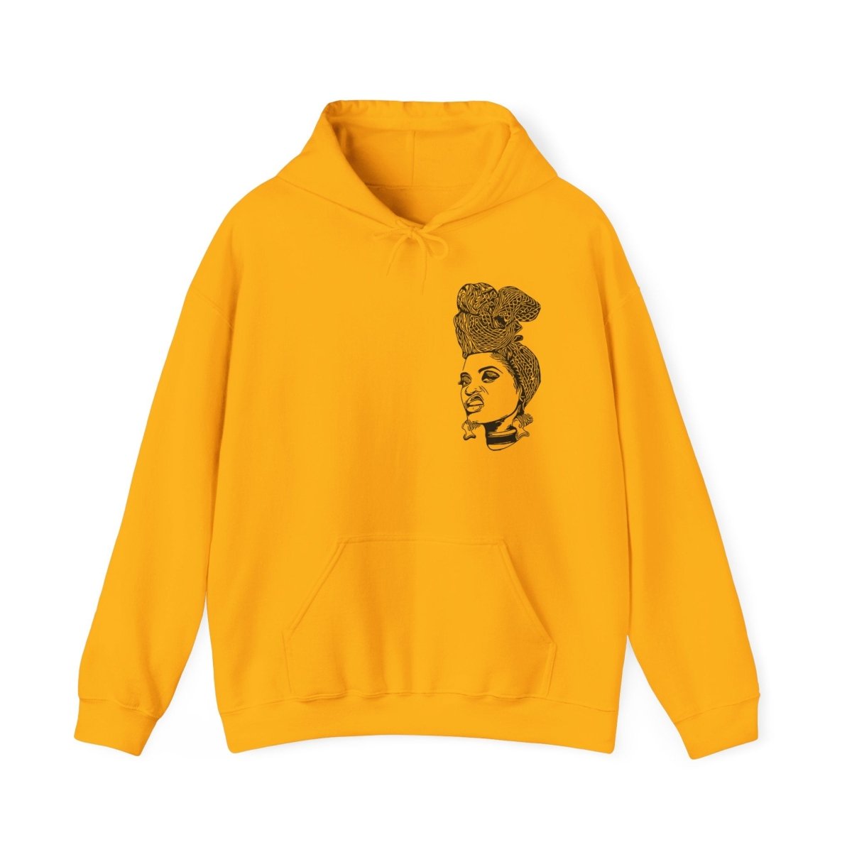 Girl with Attitude Hoodie - Afrocentric Art by The Trini Gee