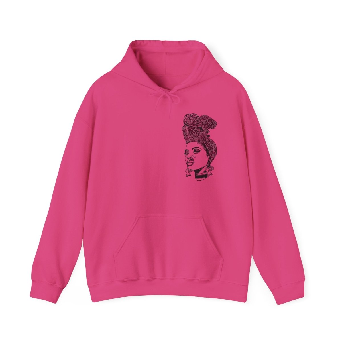 Girl with Attitude Hoodie - Afrocentric Art by The Trini Gee