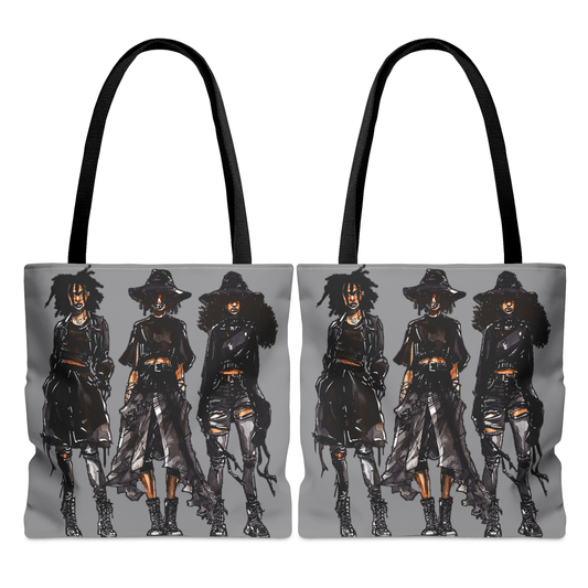 Girls Goth Tote Bag - Afrocentric Art by The Trini Gee