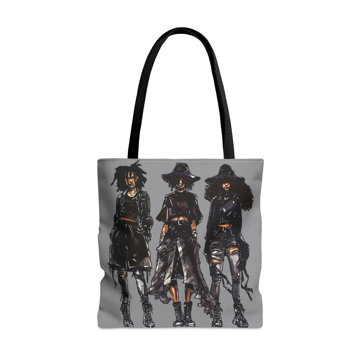 Girls Goth Tote Bag - Afrocentric Art by The Trini Gee