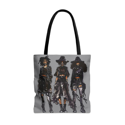 Girls Goth Tote Bag - Afrocentric Art by The Trini Gee